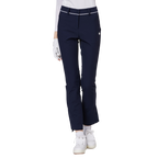 Thin elastic waist split women's trousers