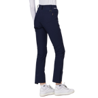 Thin elastic waist split women's trousers