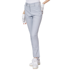 Thin elastic waist split women's trousers