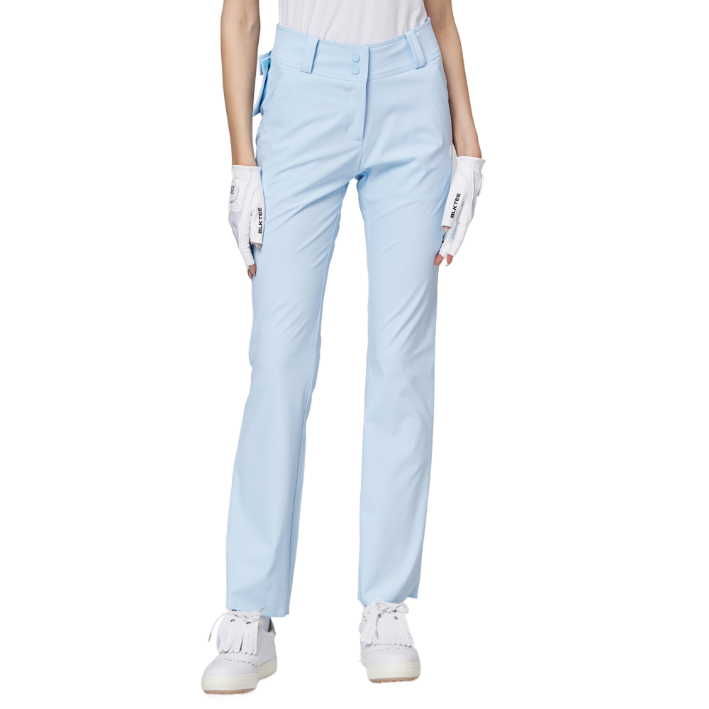 High-waisted flared women's trousers
