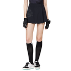 Printed high-waisted A-line women's shorts skirt