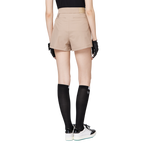 Printed high-waisted A-line women's shorts skirt