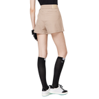 Printed high-waisted A-line women's shorts skirt