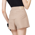 Printed high-waisted A-line women's shorts skirt