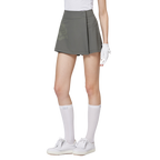 Printed high-waisted A-line women's shorts skirt