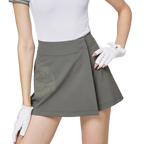 Printed high-waisted A-line women's shorts skirt