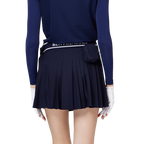 High-waisted women's pleated skirt