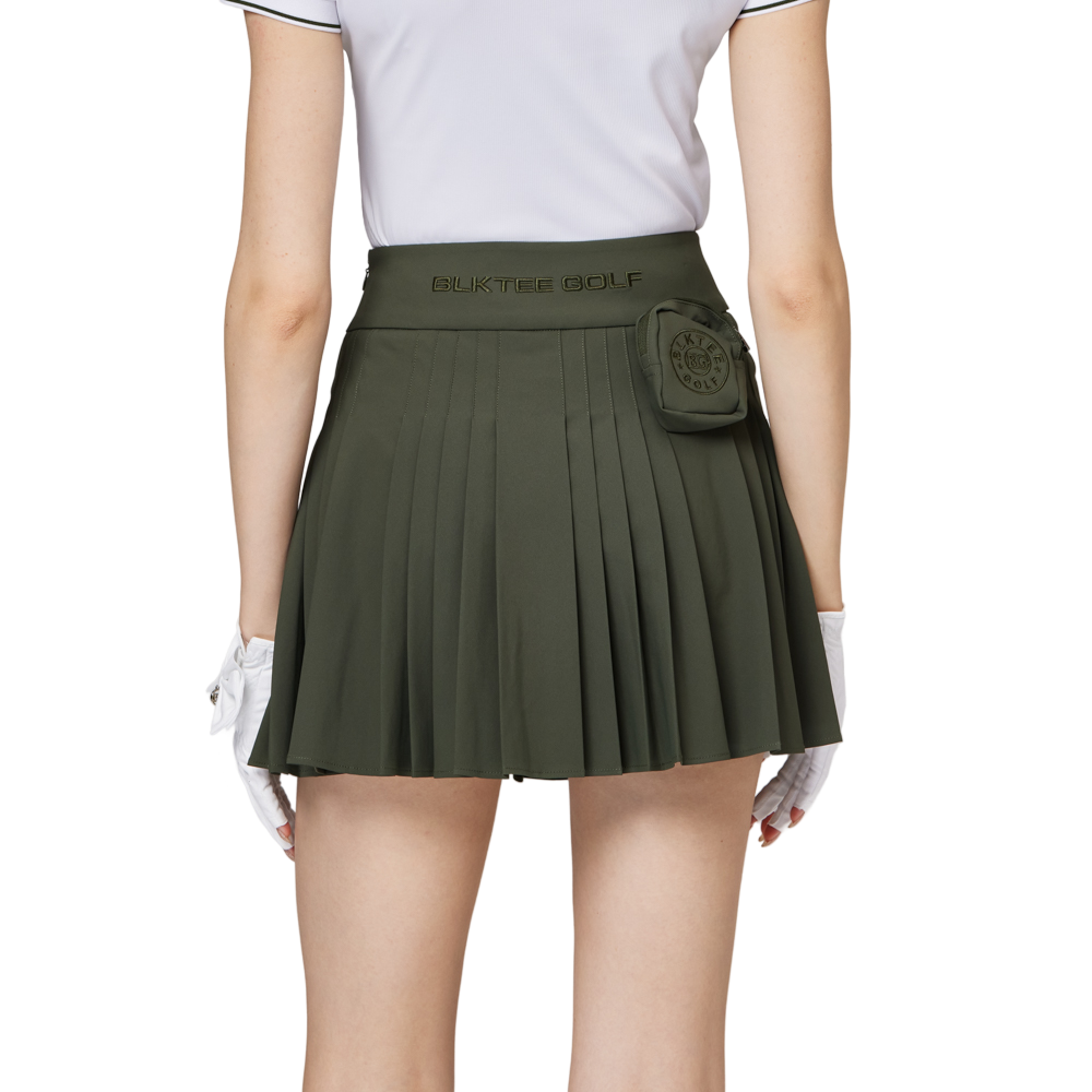 High-waisted women's pleated skirt
