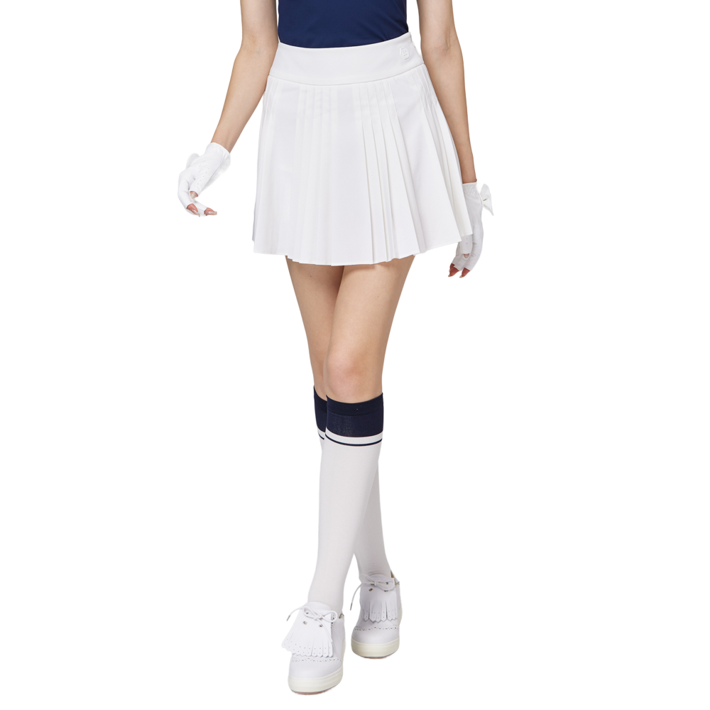 High-waisted women's pleated skirt