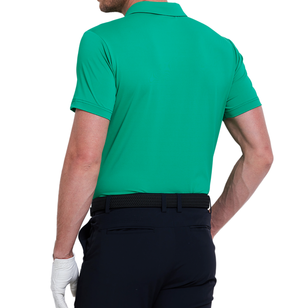 男撞色肩短袖(草綠)