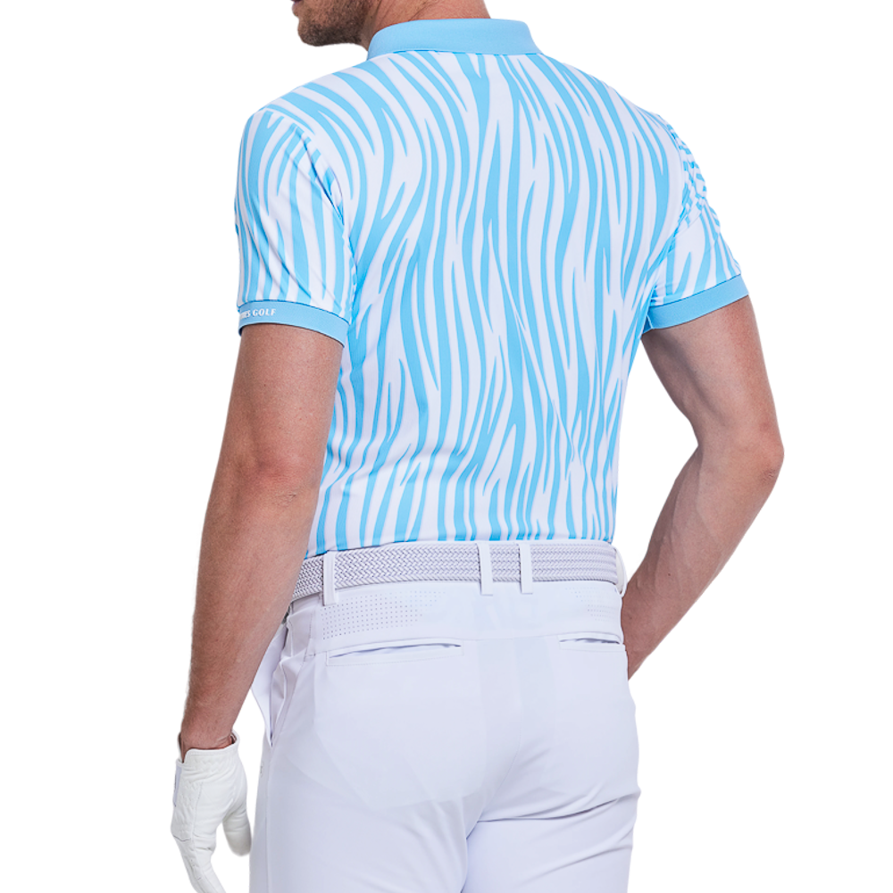 男彩色條紋印花短袖(彩蘭)