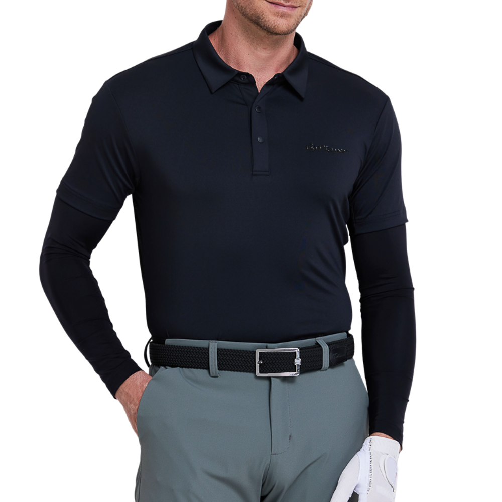 Men's moisture-wicking short-sleeved shirt (black)