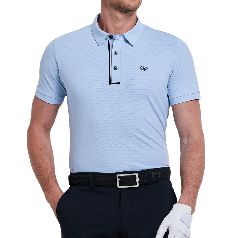 Men's SORONA Dry and Breathable Short-Sleeve T-Shirt (Cashmere Blue)