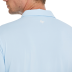 Men's Cool-Feel Long-Sleeved Collared Top (Ice Blue)