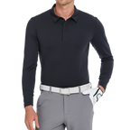 Men's Fila long-sleeved shirt with collar (black)