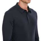 Men's Fila long-sleeved shirt with collar (black)