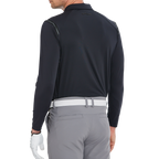 Men's Fila long-sleeved shirt with collar (black)