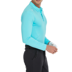 Men's Fila long-sleeved shirt with lapel collar (ice blue)