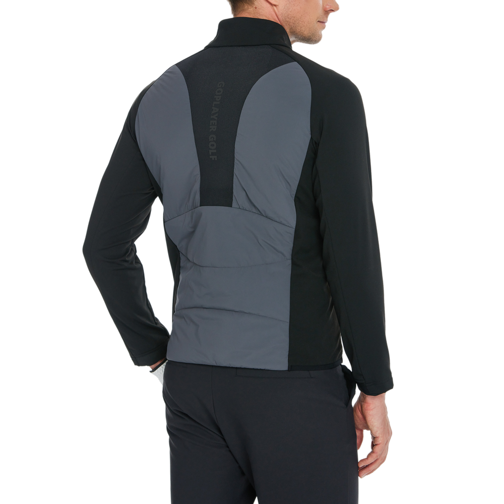 Men's Thick, Padded Warm Jacket (Dark Gray)