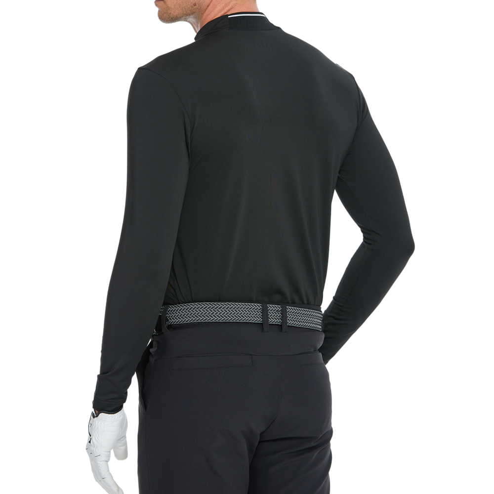 Men's long-sleeved turtleneck undershirt (black)