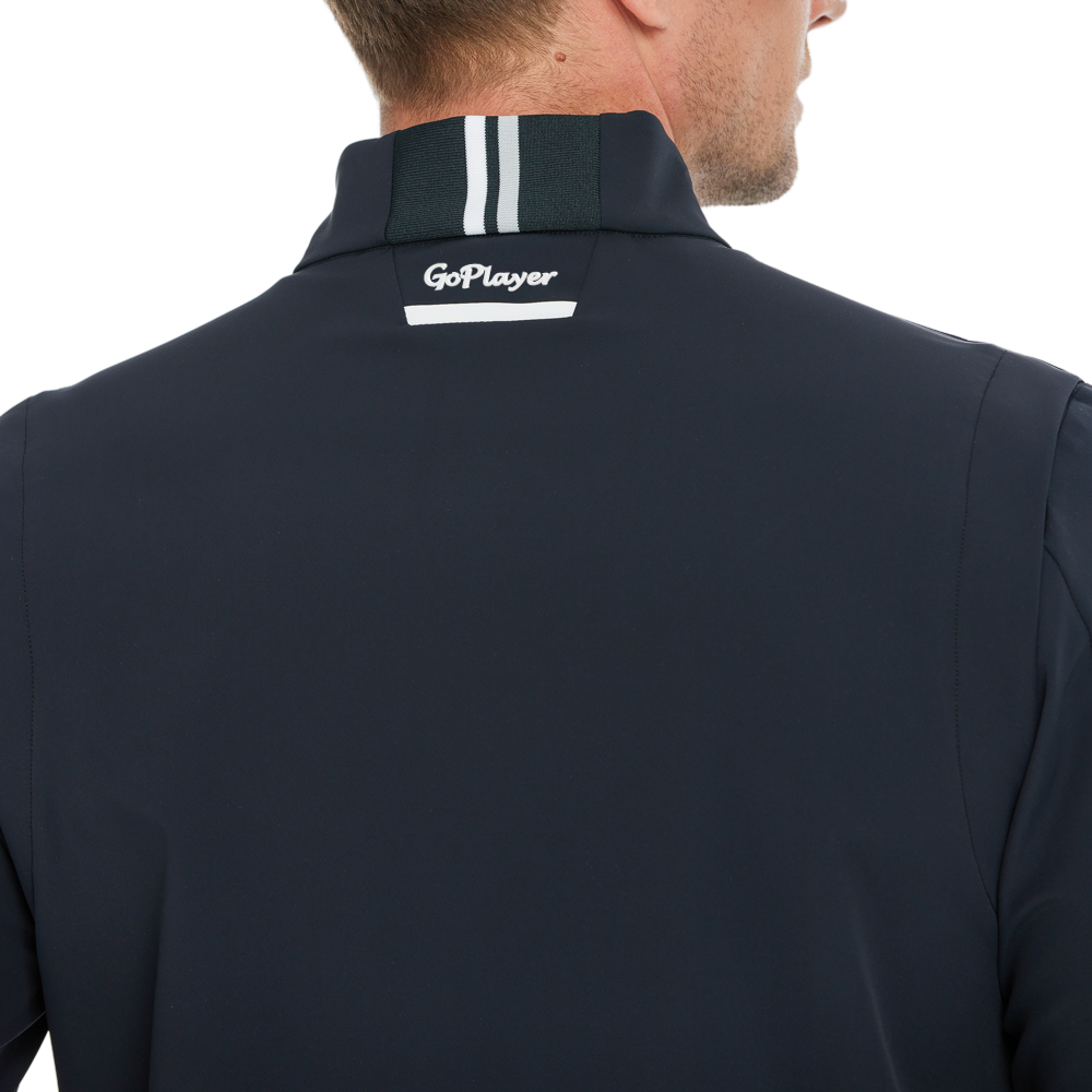 Men's lightweight windproof and water-repellent windbreaker (black)