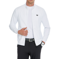 Men's lightweight windproof and water-repellent windbreaker (white)