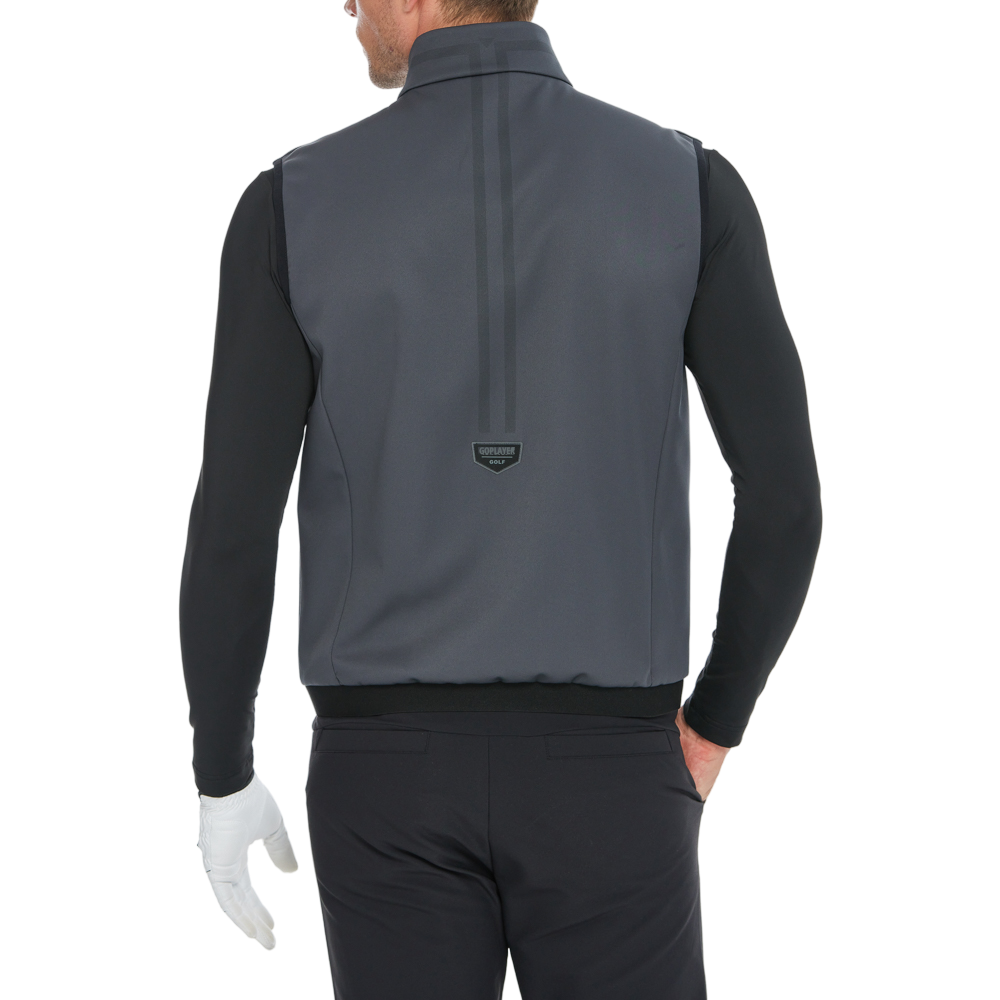 Men's Volcanic Rock Fleece-Soled Warm Vest (Dark Gray)