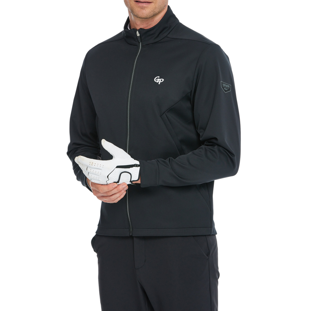 Men's Volcanic Rock Fleece-Lined Warm Jacket (Black)