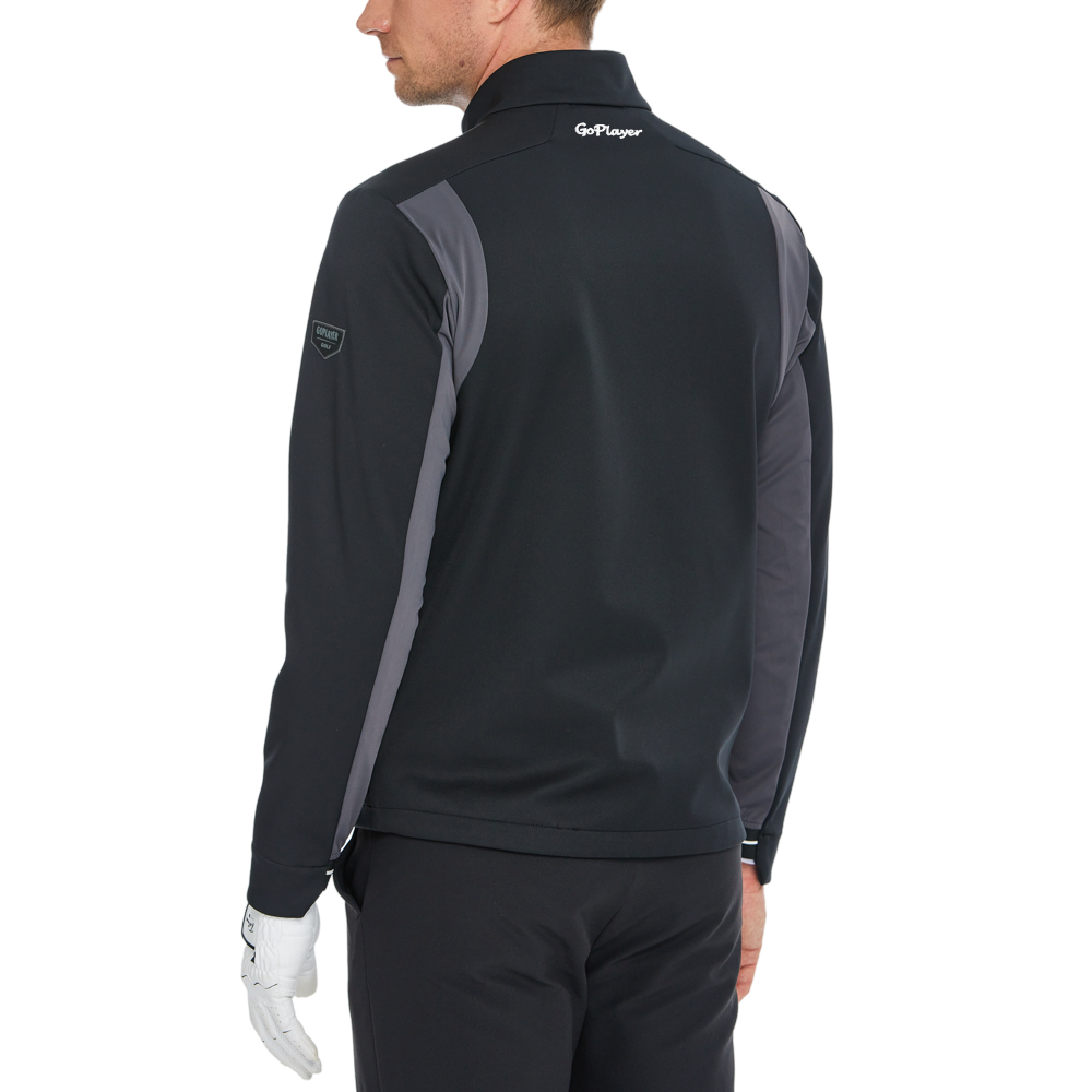 Men's Volcanic Rock Fleece-Lined Warm Jacket (Black)