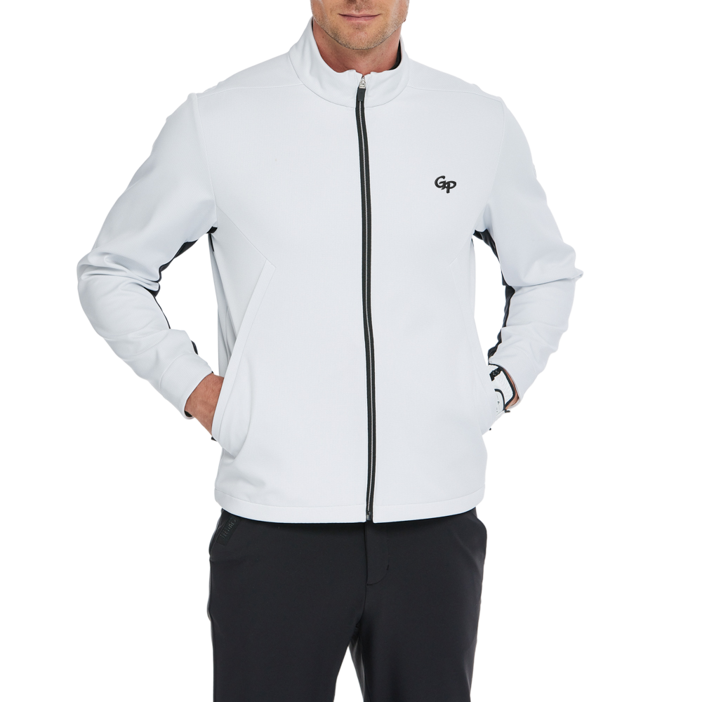 Men's Volcanic Rock Fleece-Soled Warm Jacket (White)