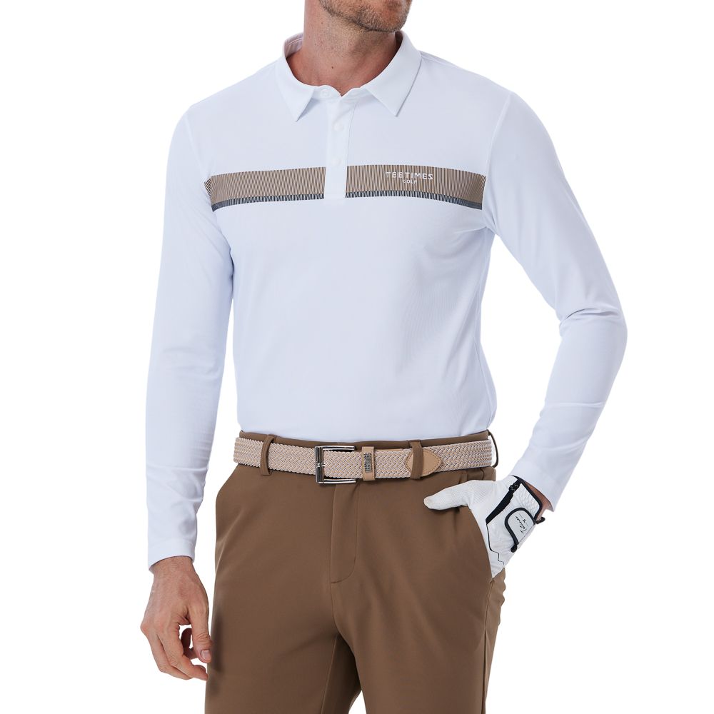 錦綸華夫格男長袖