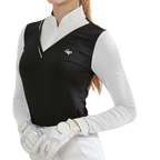 GoPlayer女連身防曬袖套衣（黑）