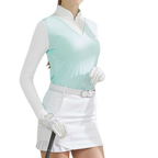 GoPlayer女連身防曬袖套衣（淡綠）