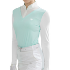 GoPlayer女連身防曬袖套衣（淡綠）