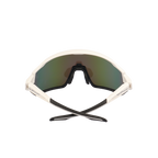 GoPlayer大框太陽眼鏡(白黑框 鍍綠片)