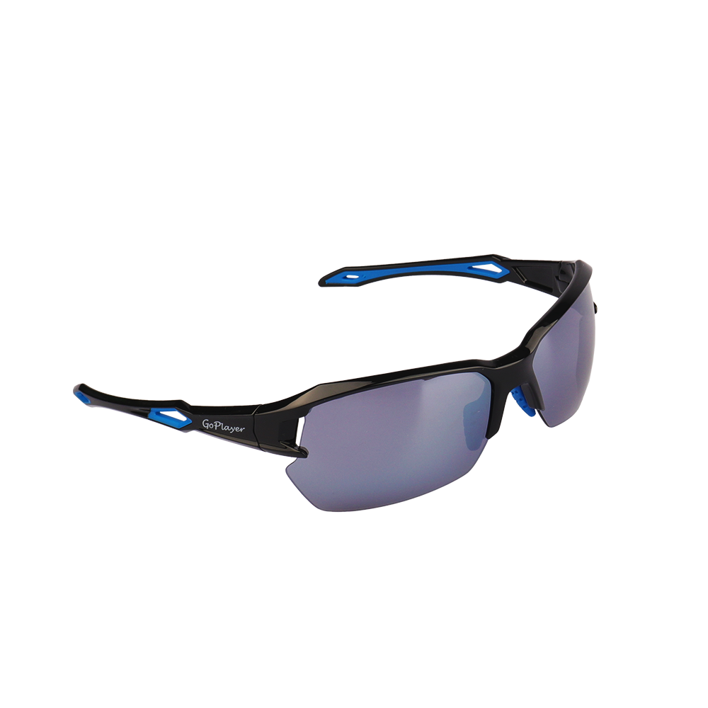 GoPlayer半框太陽眼鏡(黑框 鍍銀片)