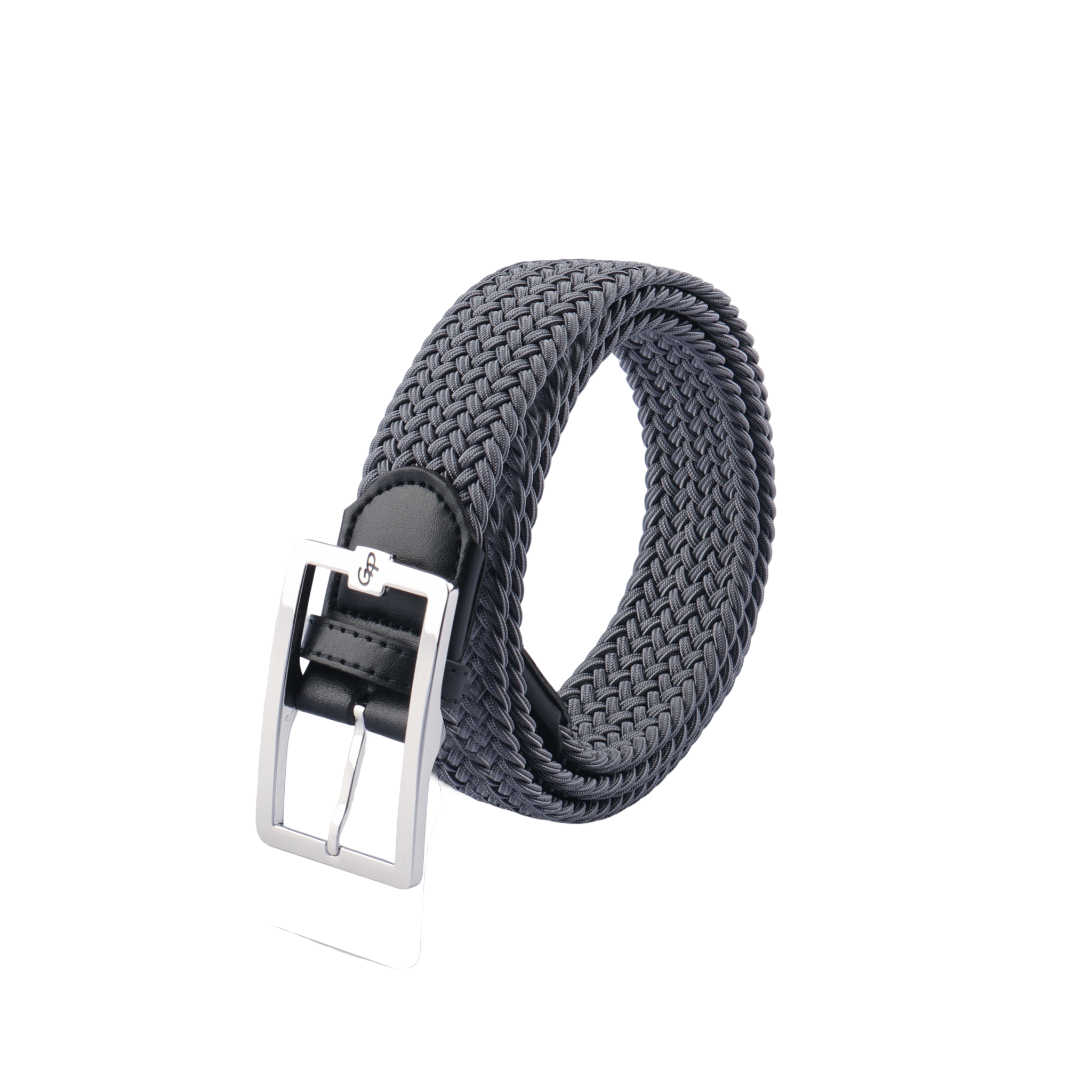 GoPlayer男高爾夫鬆緊皮帶(灰)