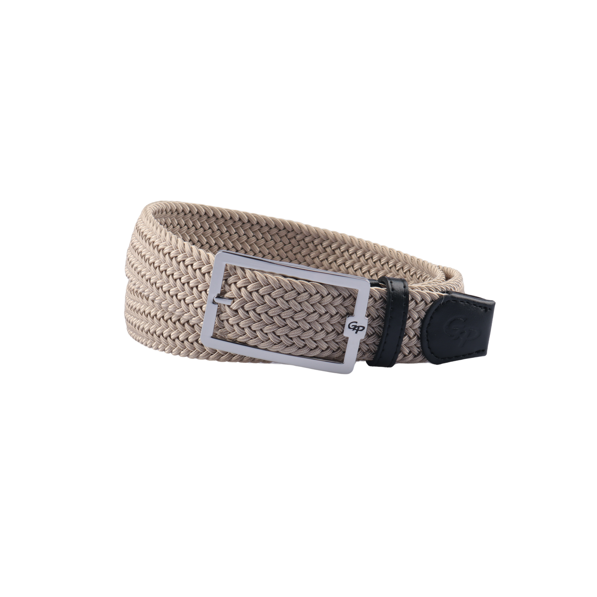 GoPlayer Men's Golf Elastic Belt (Beige)